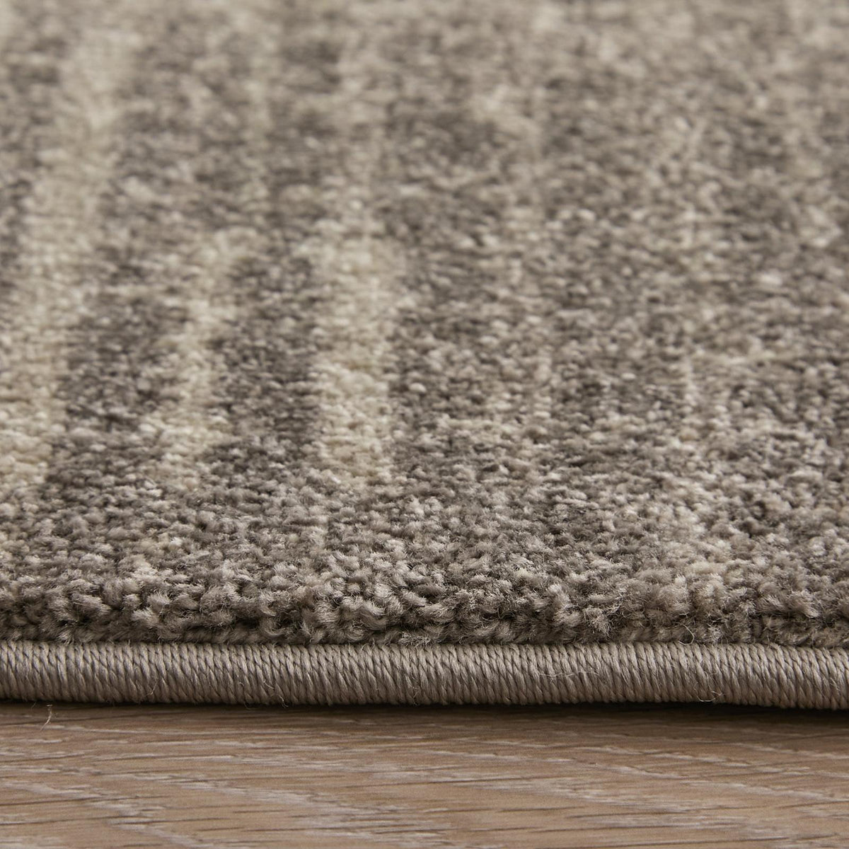Feizy Eden 39QPF Modern Abstract Rug in Ivory/Taupe/Pink