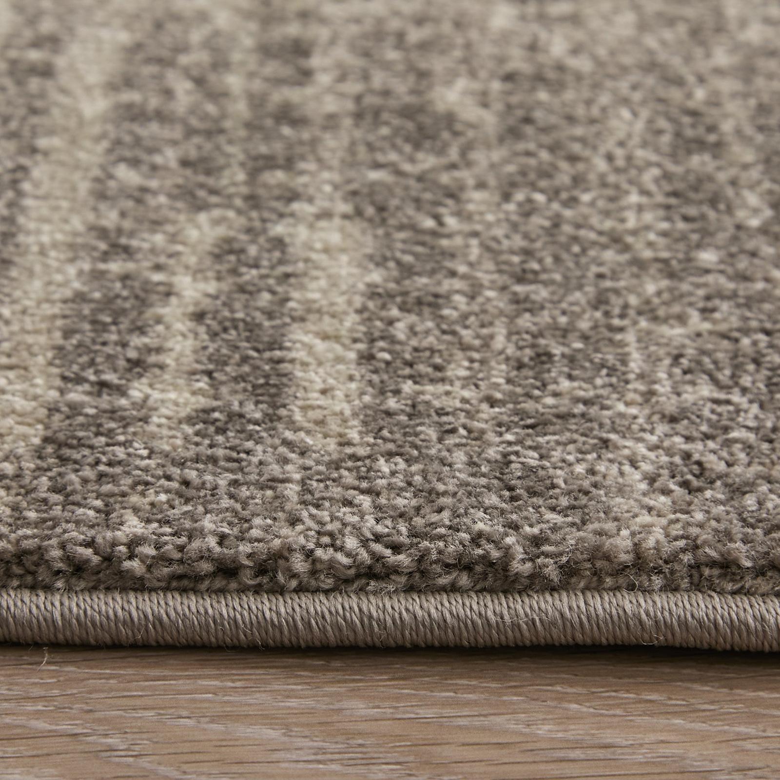 Feizy Eden 39QPF Modern Abstract Rug in Ivory/Taupe/Pink