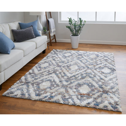 Feizy Mynka 39IAF Transitional Diamond in Ivory/Gray/Taupe