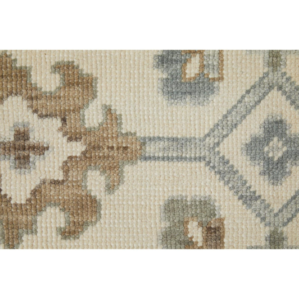 Feizy Karina 69G5F Transitional Floral & Botanical Rug in Ivory/Gray/Brown