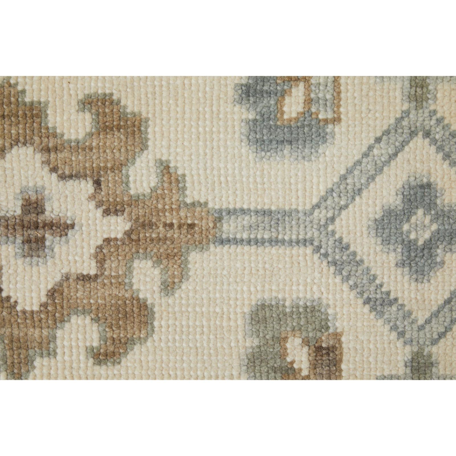 Feizy Karina 69G5F Transitional Floral & Botanical Rug in Ivory/Gray/Brown