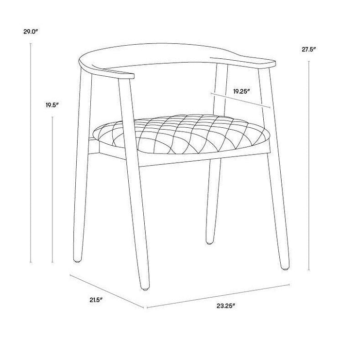 Sunpan Jeremy Dining Armchair - Black