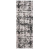 Feizy Sonora 39NYF Modern Abstract Rug in Gray/Ivory