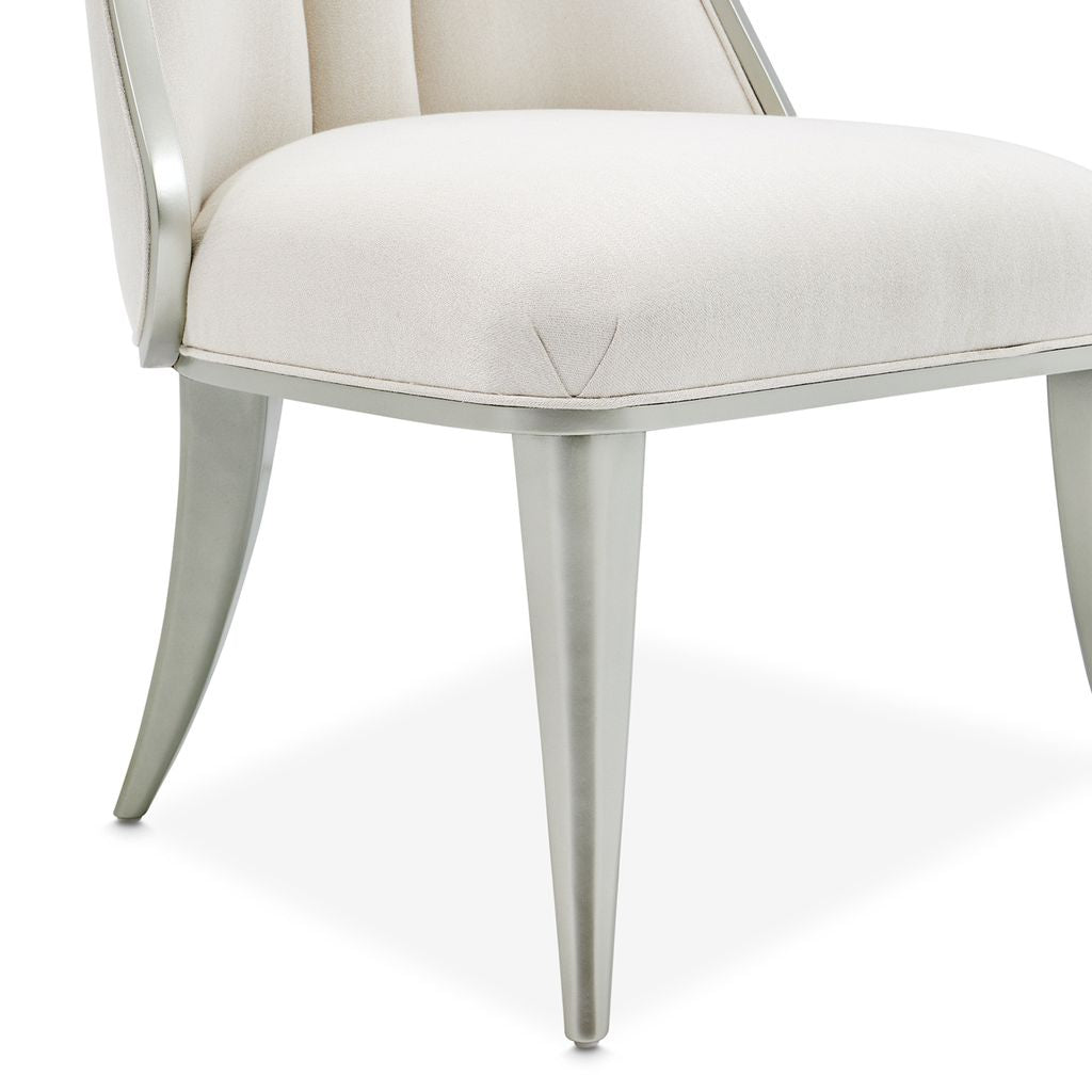 Michael Amini Penthouse Dining Side Chair - Ash Gray - Set of 2