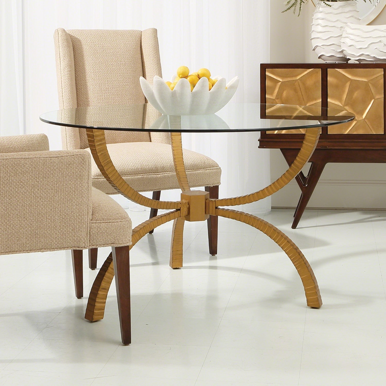 Global Views Gold Teton Table