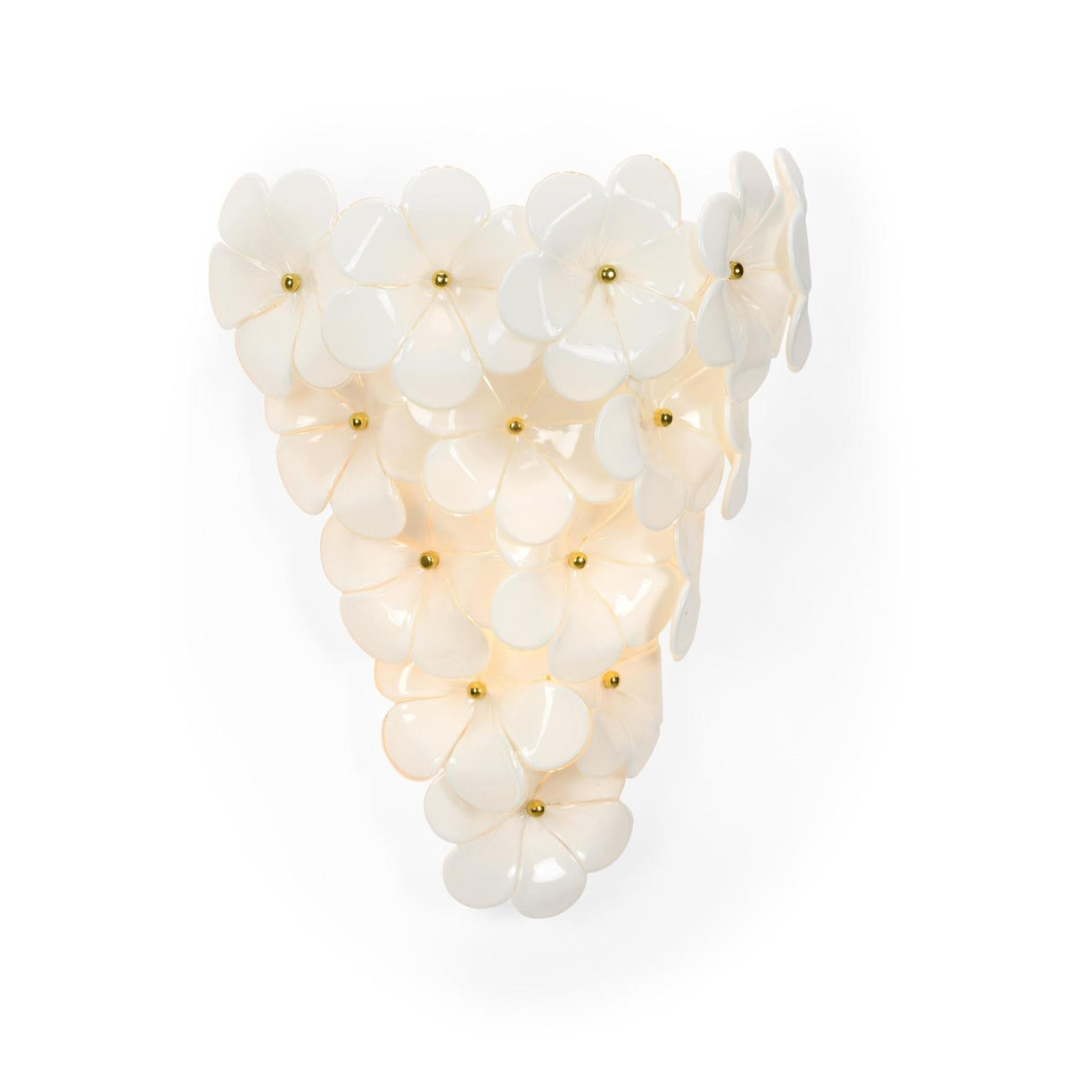 Chelsea House Glass Flower Wall Sconce
