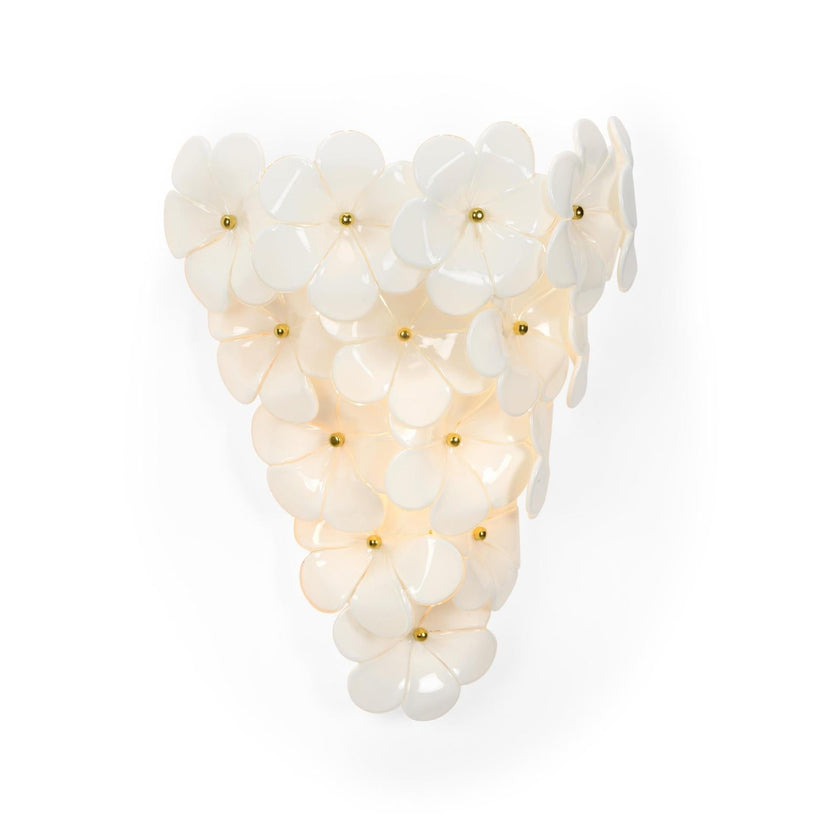 Chelsea House Glass Flower Wall Sconce