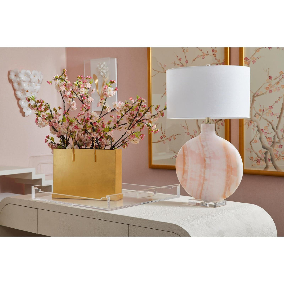Chelsea House Glass Flower Wall Sconce