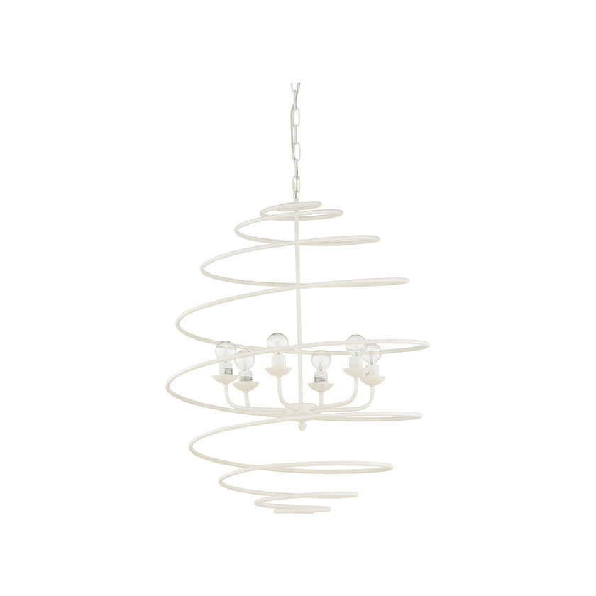 Chelsea House White Spyral Chandelier