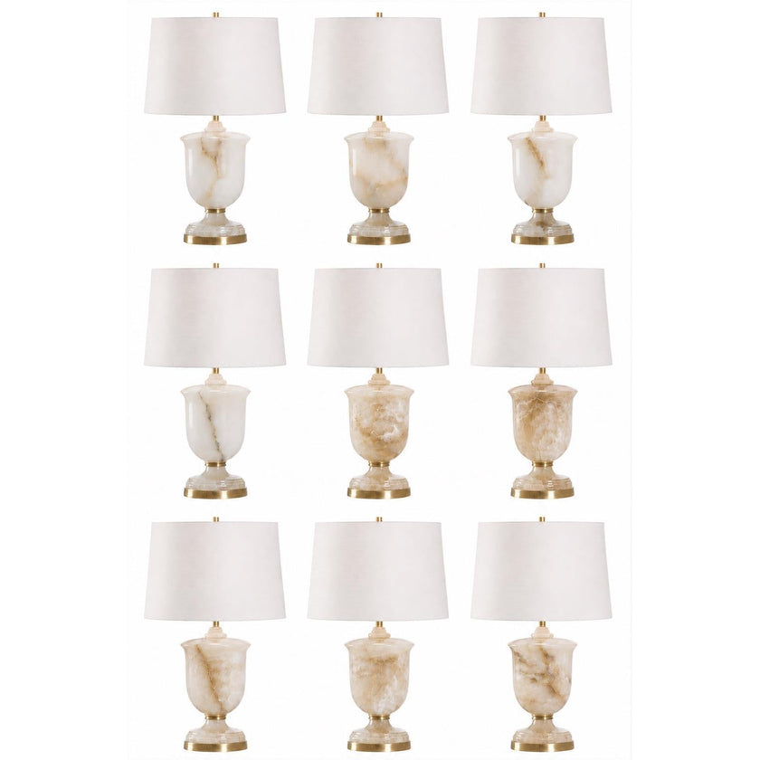 Chelsea House Alabaster Urn Table Lamp