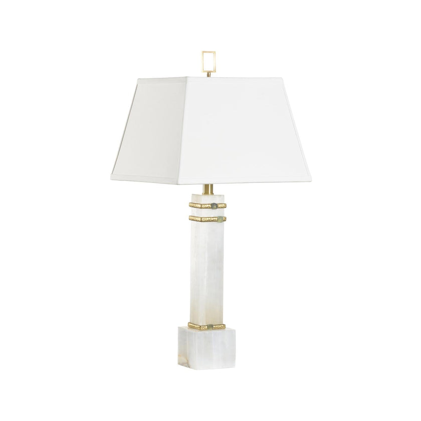 Chelsea House Alabaster Column Table Lamp