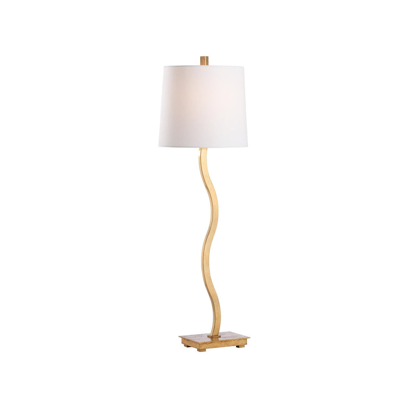 Chelsea House Gold Leaf Sway Buffet Table Lamp