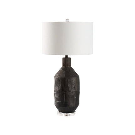 Chelsea House Furrow Black Table Lamp