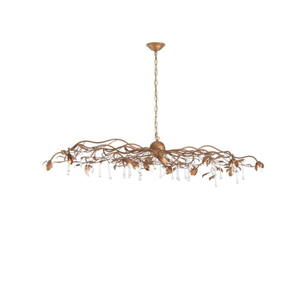 Chelsea House Bay Laurel Leaf Crystal Chandelier