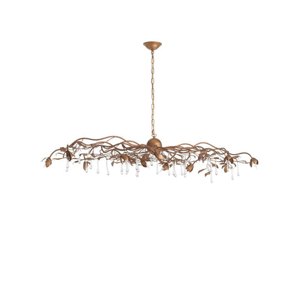 Chelsea House Bay Laurel Leaf Crystal Chandelier