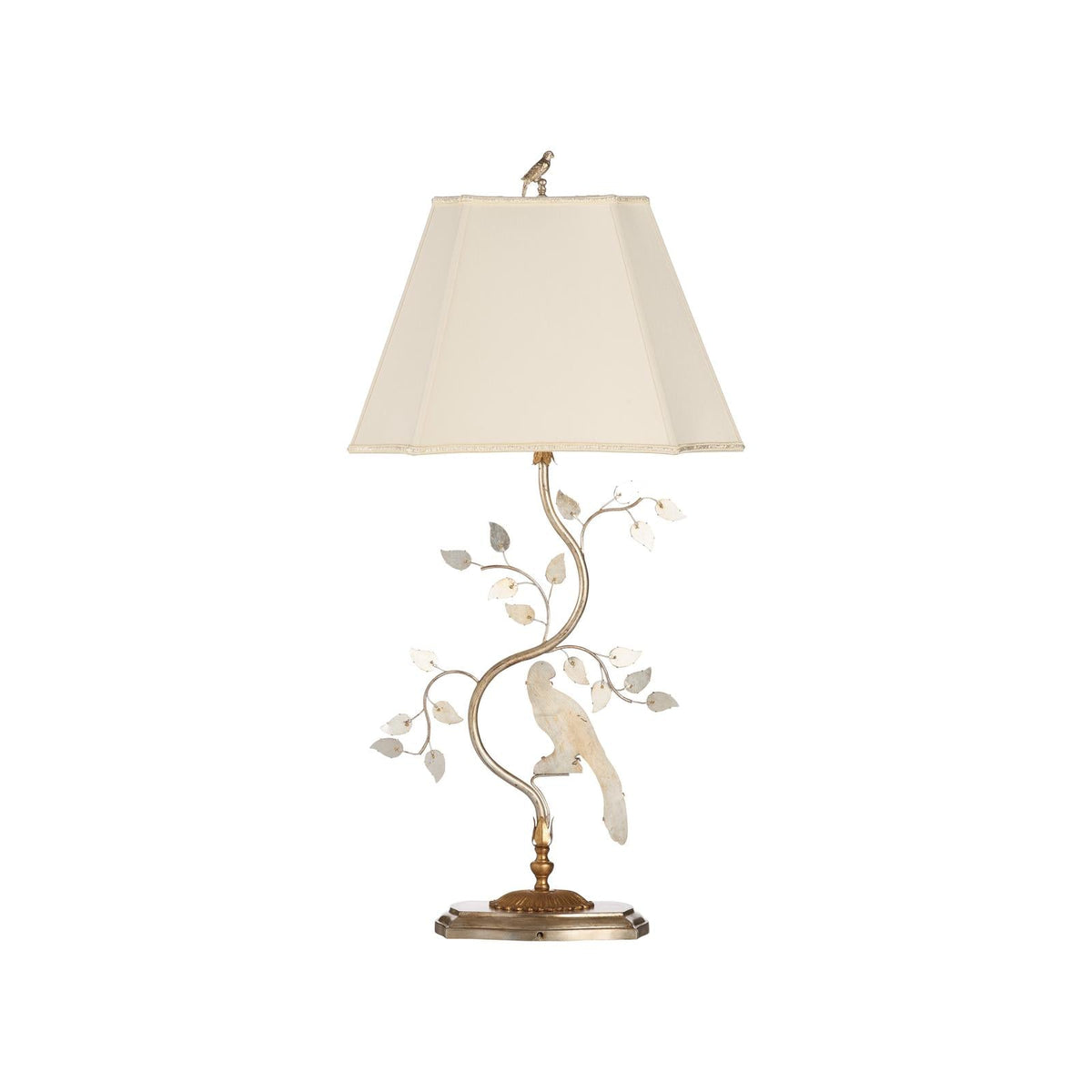 Chelsea House Crystal Bird Table Lamp