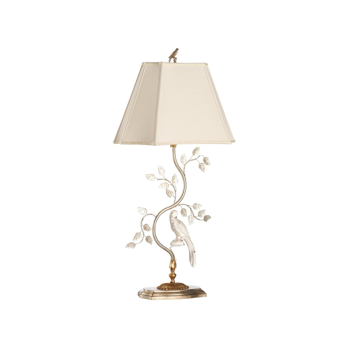Chelsea House Crystal Bird Table Lamp