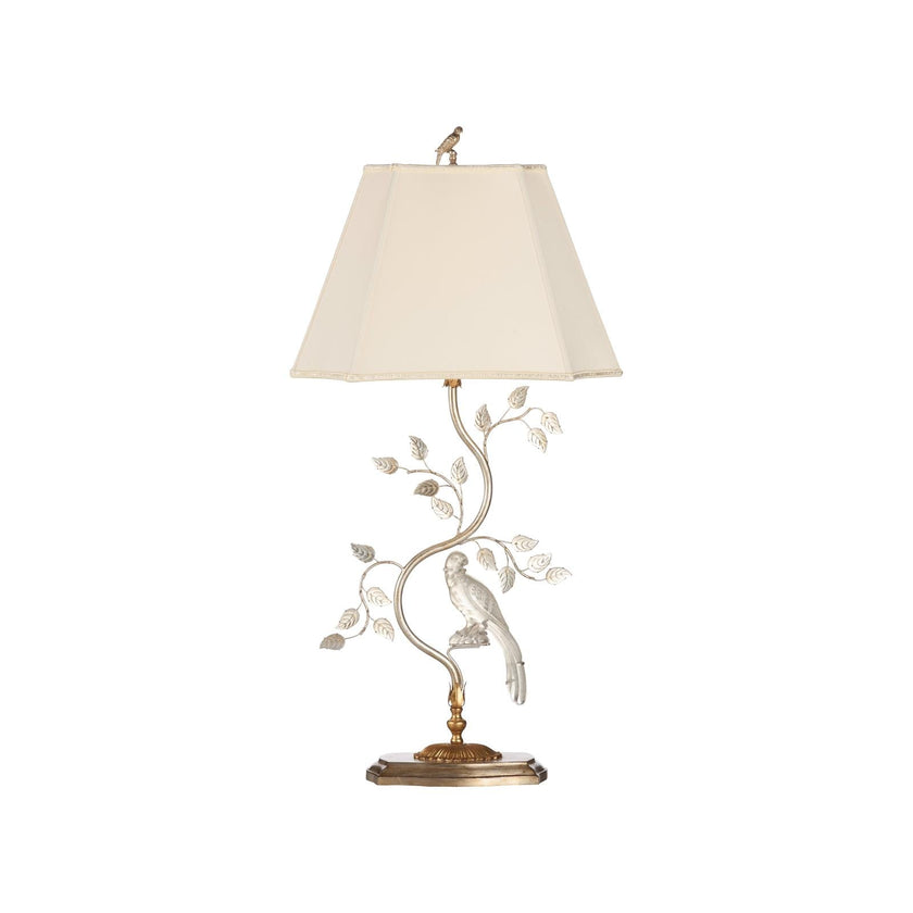 Chelsea House Crystal Bird Table Lamp