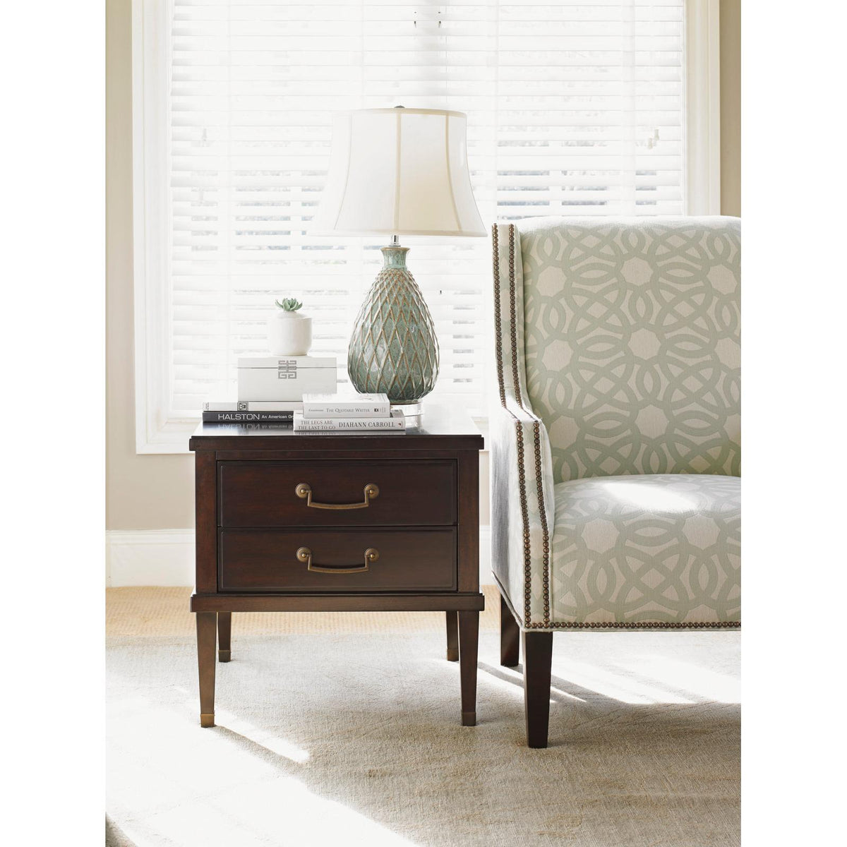 Lexington Kensington Place Chandler Drawer Lamp Table