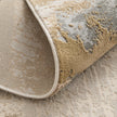 Feizy Aura 3737F Modern Watercolor Rug in Gray/Ivory/Gold