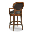 Woodbridge Furniture Oval Back Swivel Bar Stool