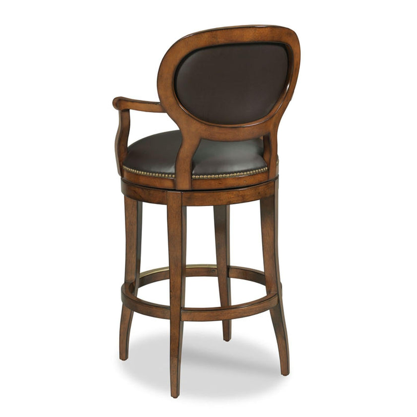 Woodbridge Furniture Oval Back Swivel Counter Stool