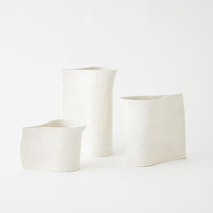Global Views Windy Matte White Vase