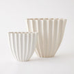 Global Views Cactus Vase Off White