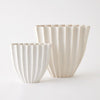 Global Views Cactus Vase Off White
