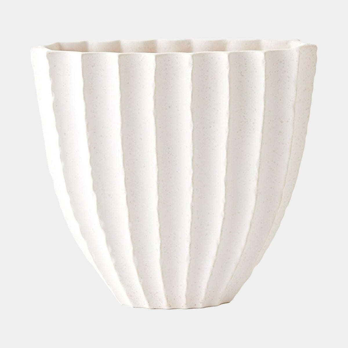 Global Views Cactus Vase Off White
