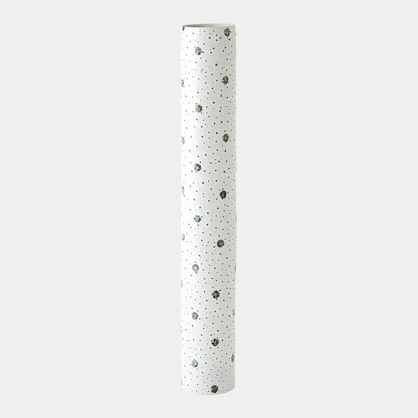Global Views Spotted White and Black Vase