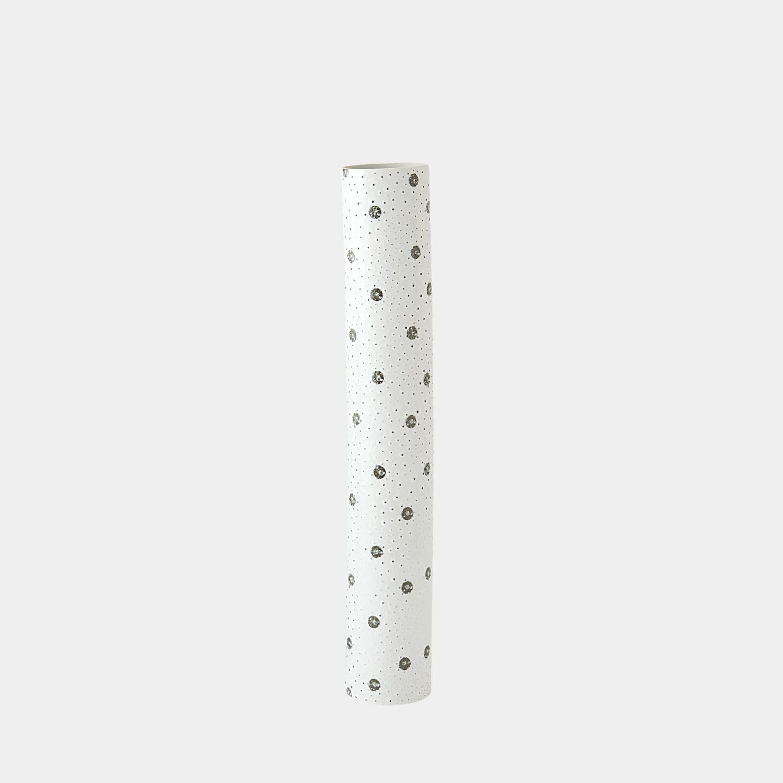 Global Views Spotted White and Black Vase Clearance