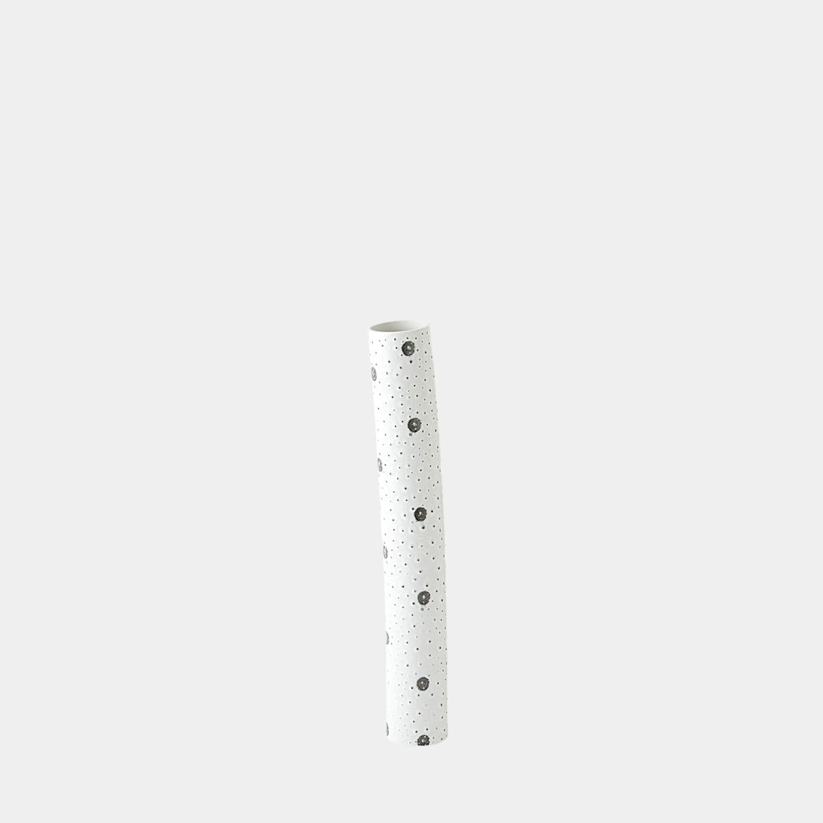 Global Views Spotted White and Black Vase