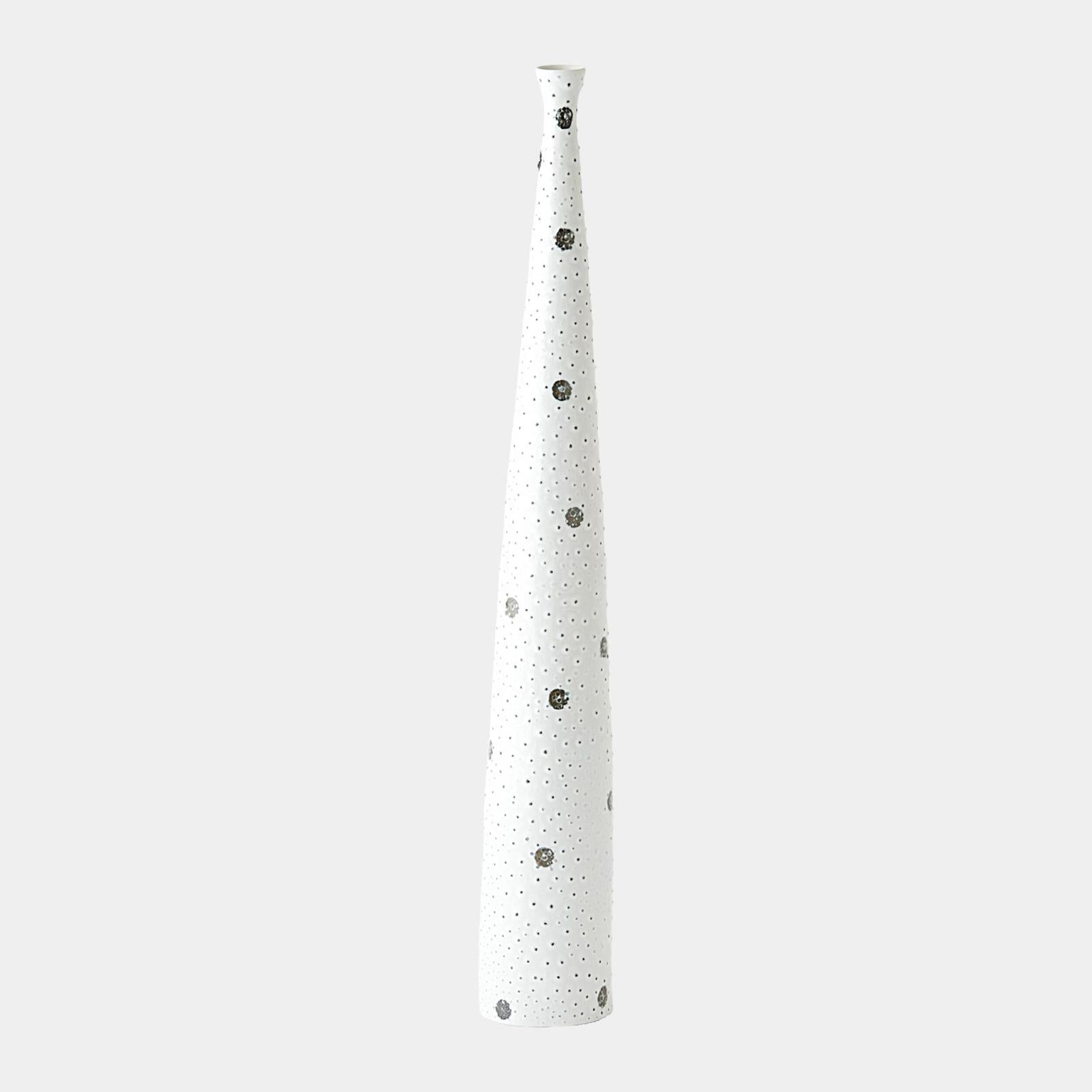 Global Views Spotted White and Black Vase Clearance