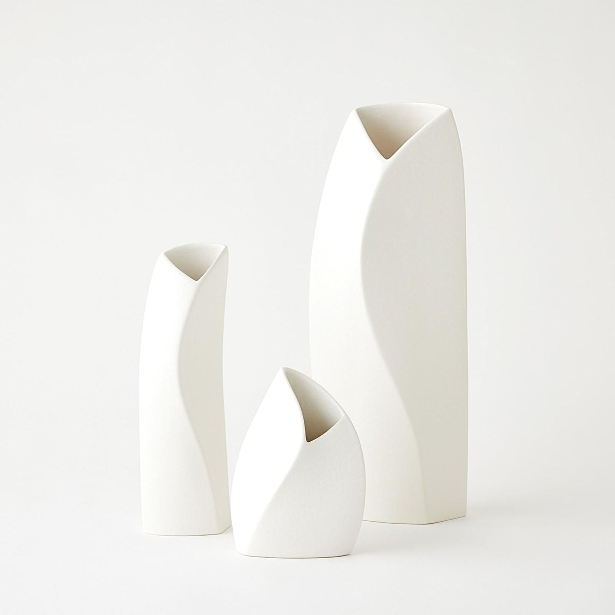 Global Views Willow White Vase