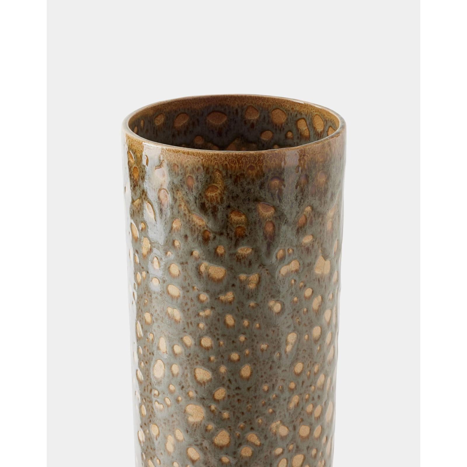Global Views Allium Gray Splotch Vase