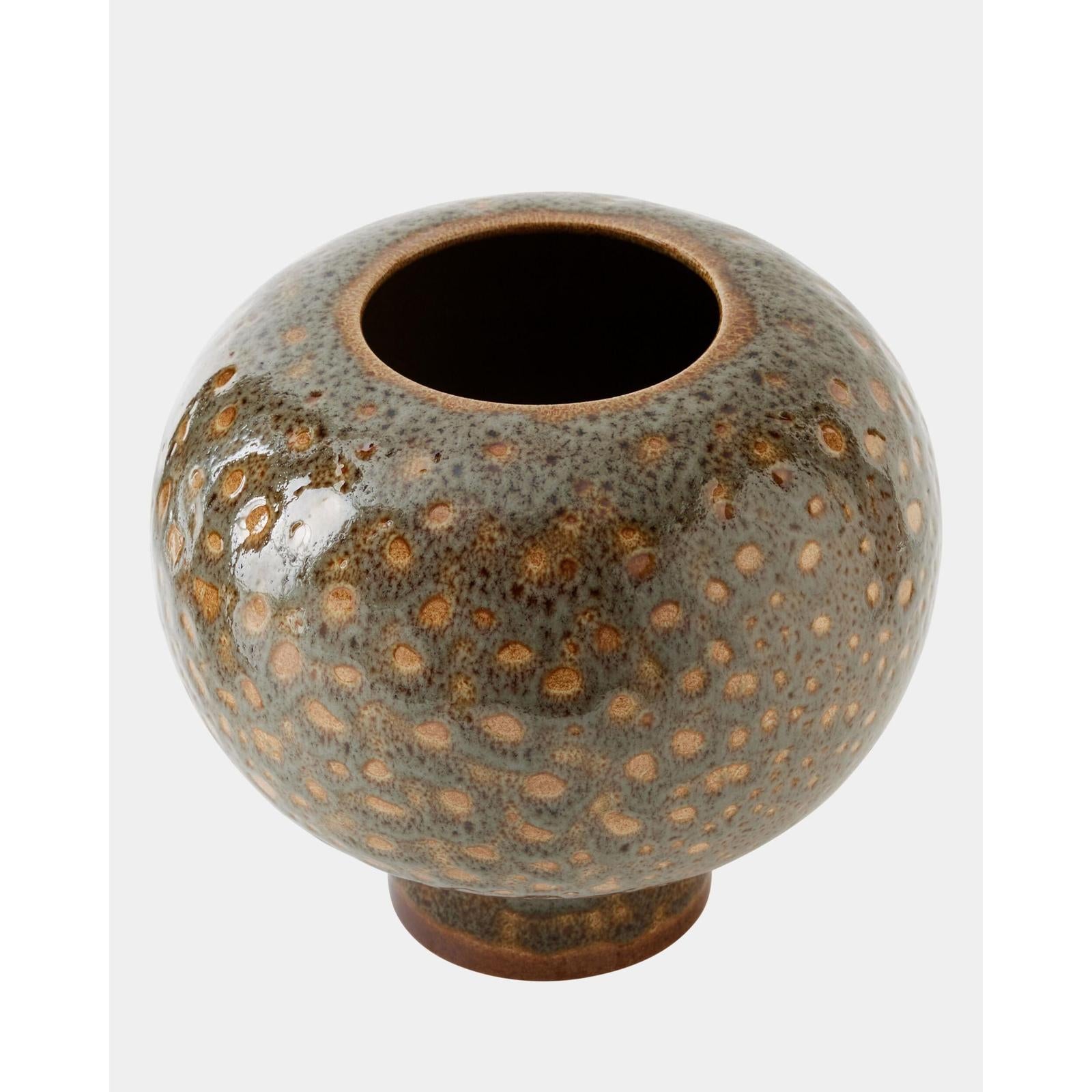 Global Views Allium Gray Splotch Vase