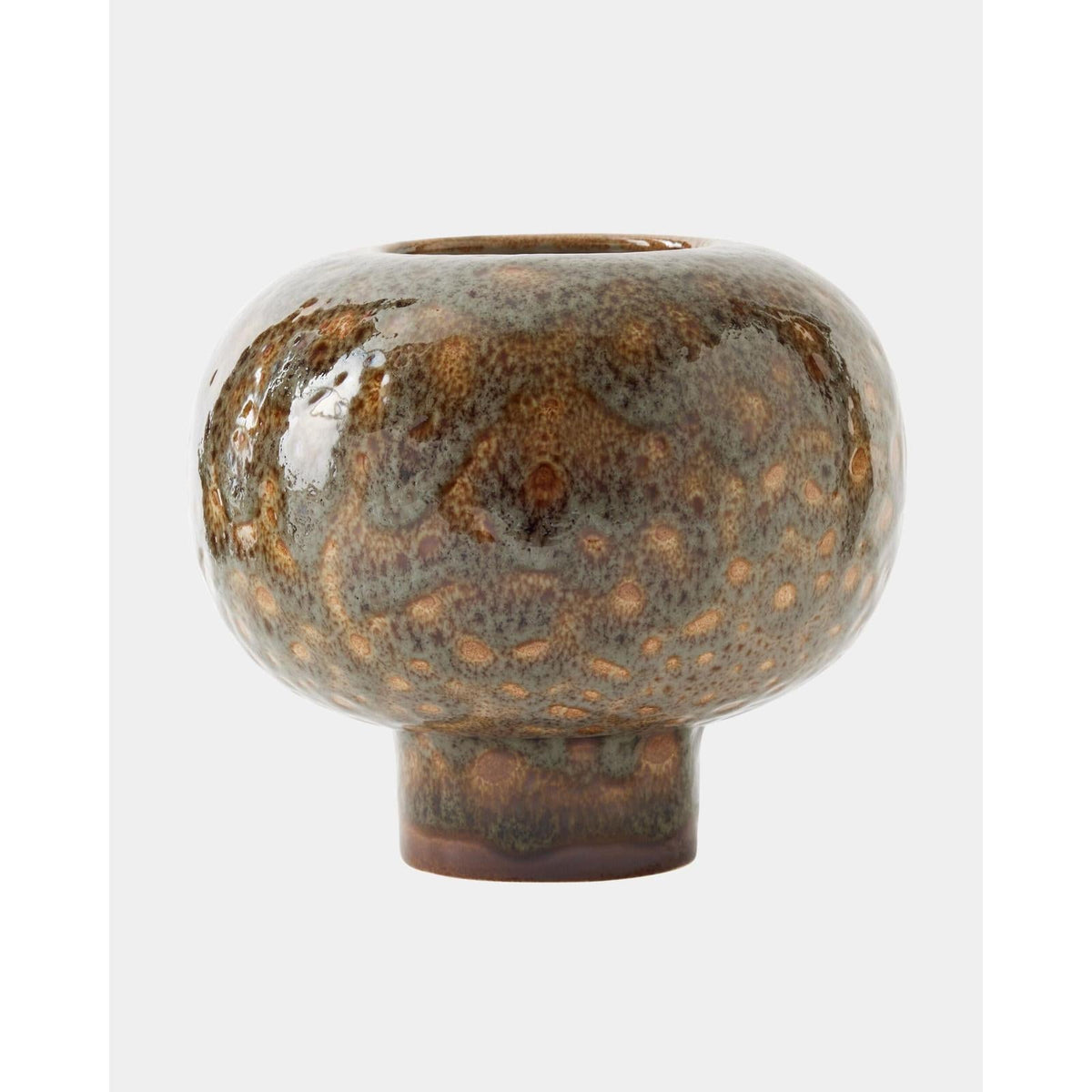 Global Views Allium Gray Splotch Vase