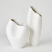 Global Views Horn Vase - Matte White