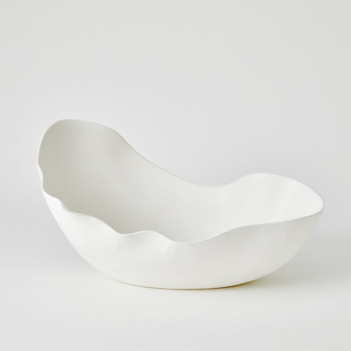 Global Views Horn Bowl - Matte White