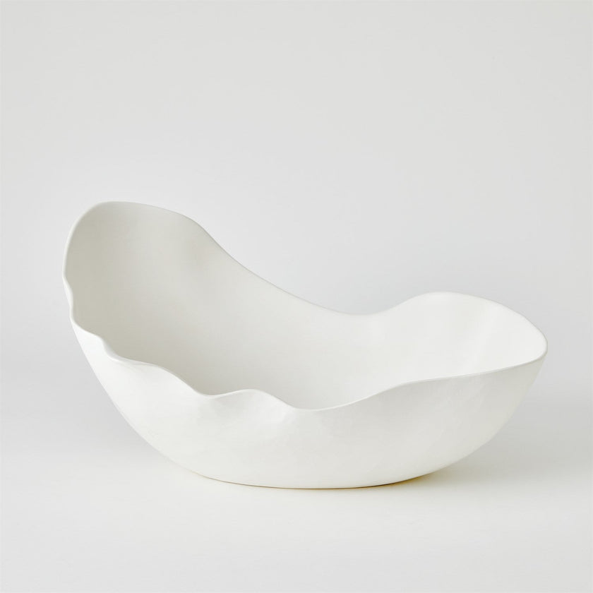 Global Views Horn Bowl - Matte White