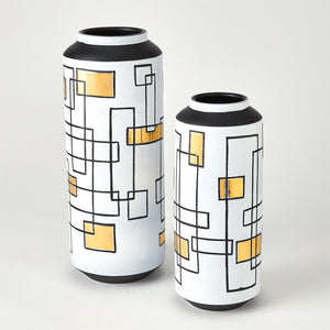 Global Views Sgraffito Vase