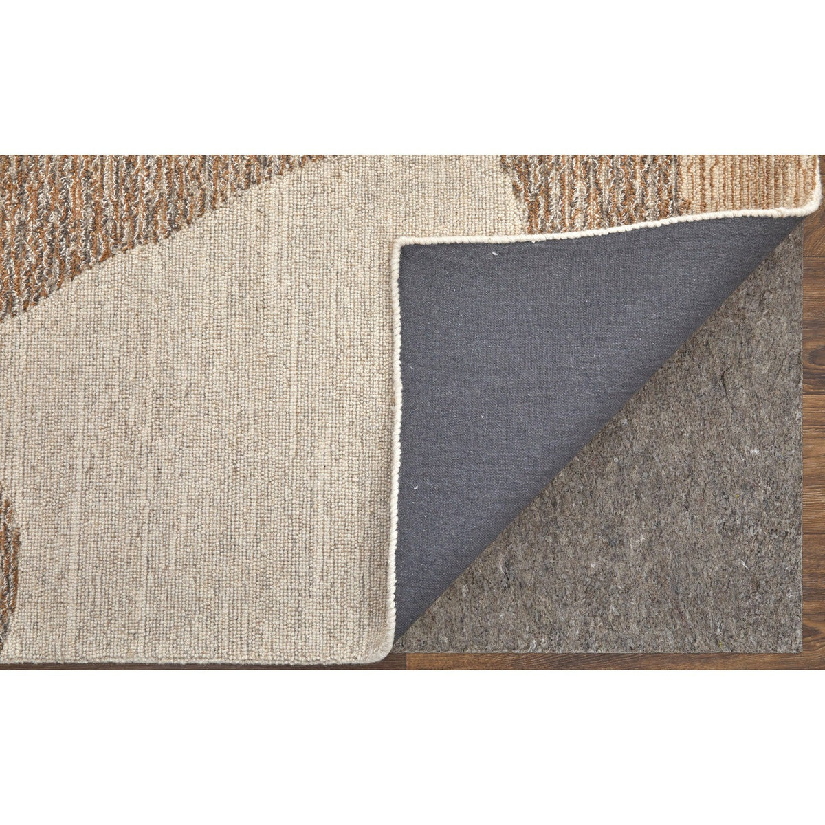 Feizy Pollock 8952F Modern Abstract in Brown/Tan/Ivory