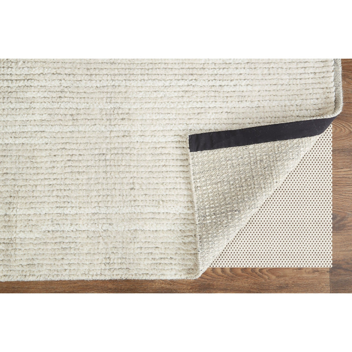 Feizy Alford 6922F Modern Solid in Ivory/Tan