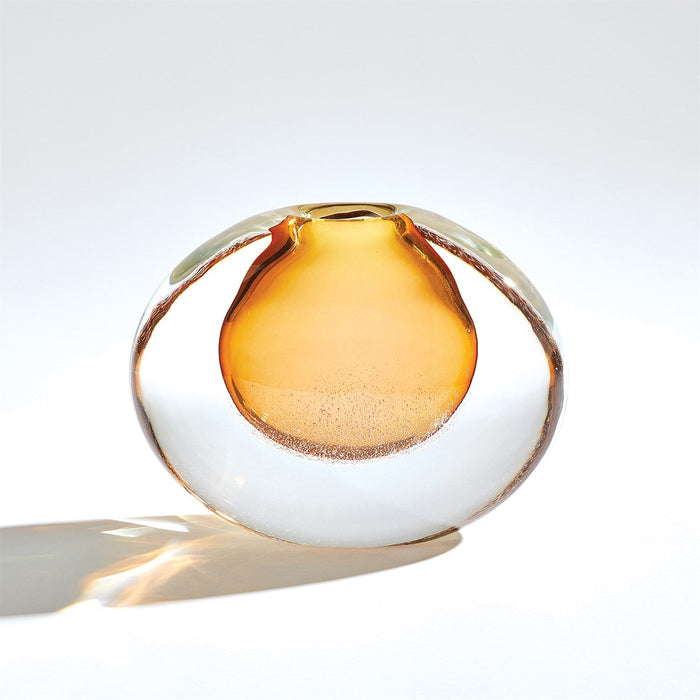 Global Views Micro Bubble Vase - Amber