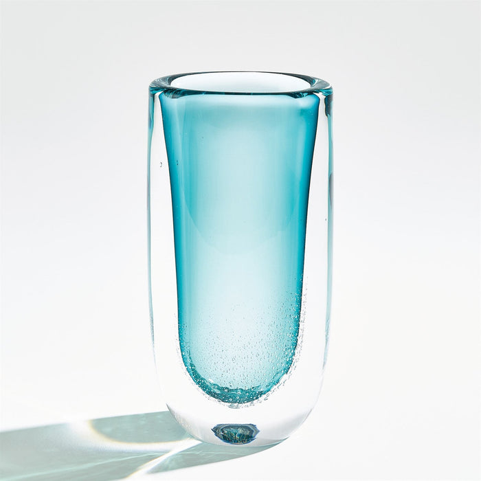 Global Views Micro Bubble Vase - Azure