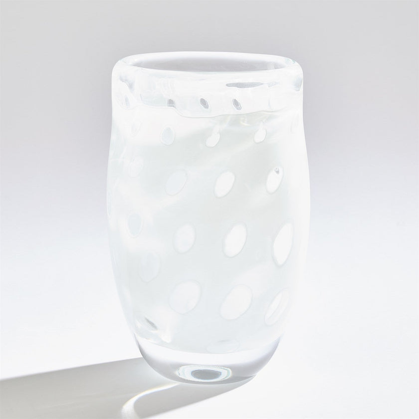 Global Views Netted Bowl & Vase - White