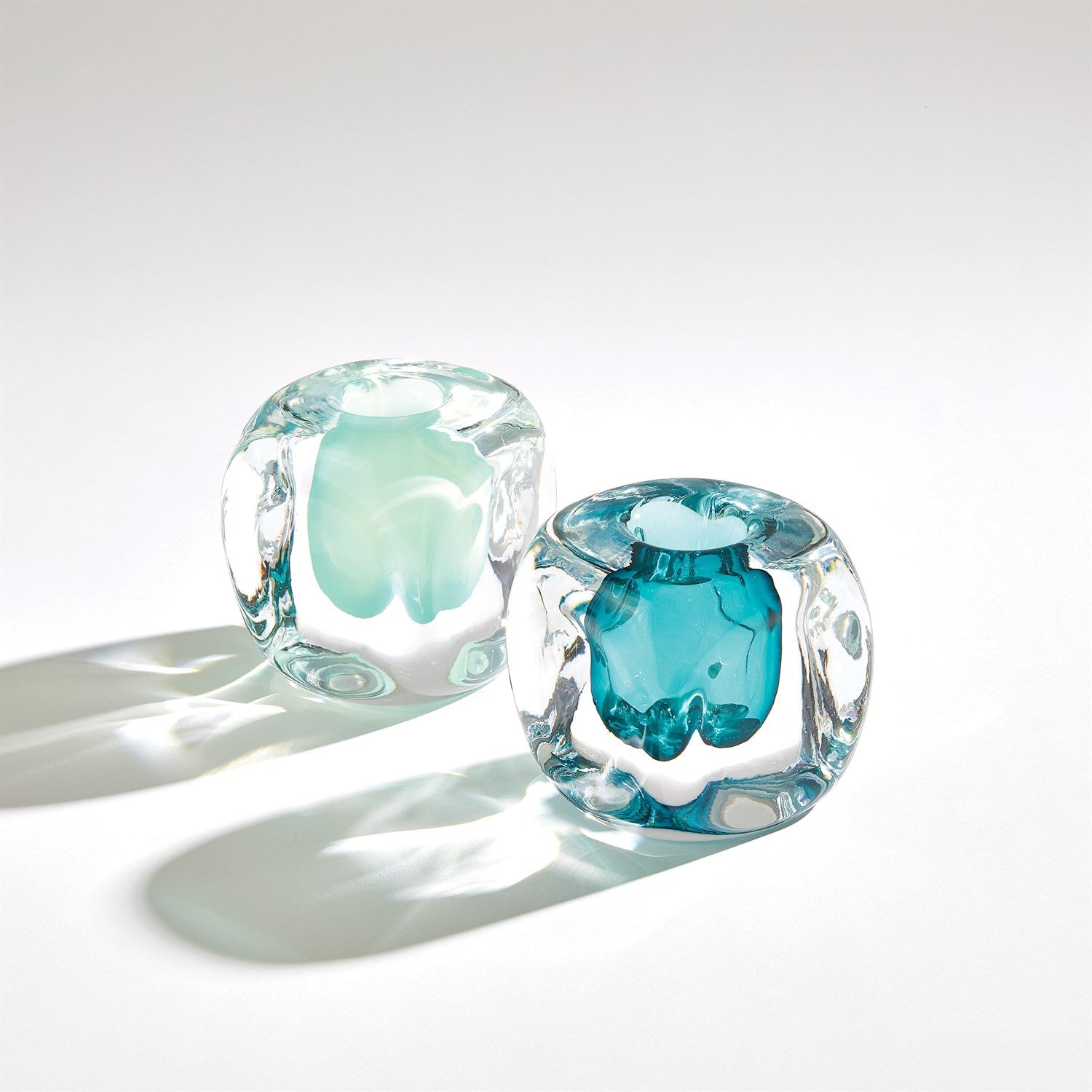 Global Views Square Vase - Azure