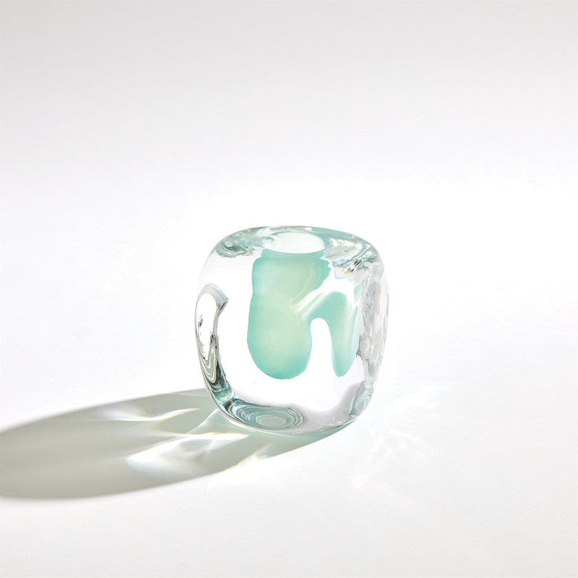 Global Views Square Vase - Wintergreen