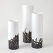 Global Views Confetti Vase - BlackWhite